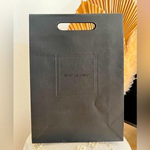 Saint Laurent Black Paper Gift bag 12* 17 * 4